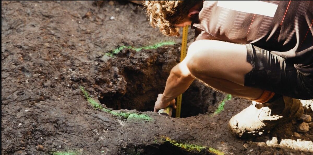 Excavation on a build site